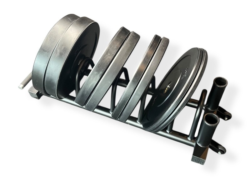 Rubber Plate Racks Bumper plate rack met bumper plates - Padisport